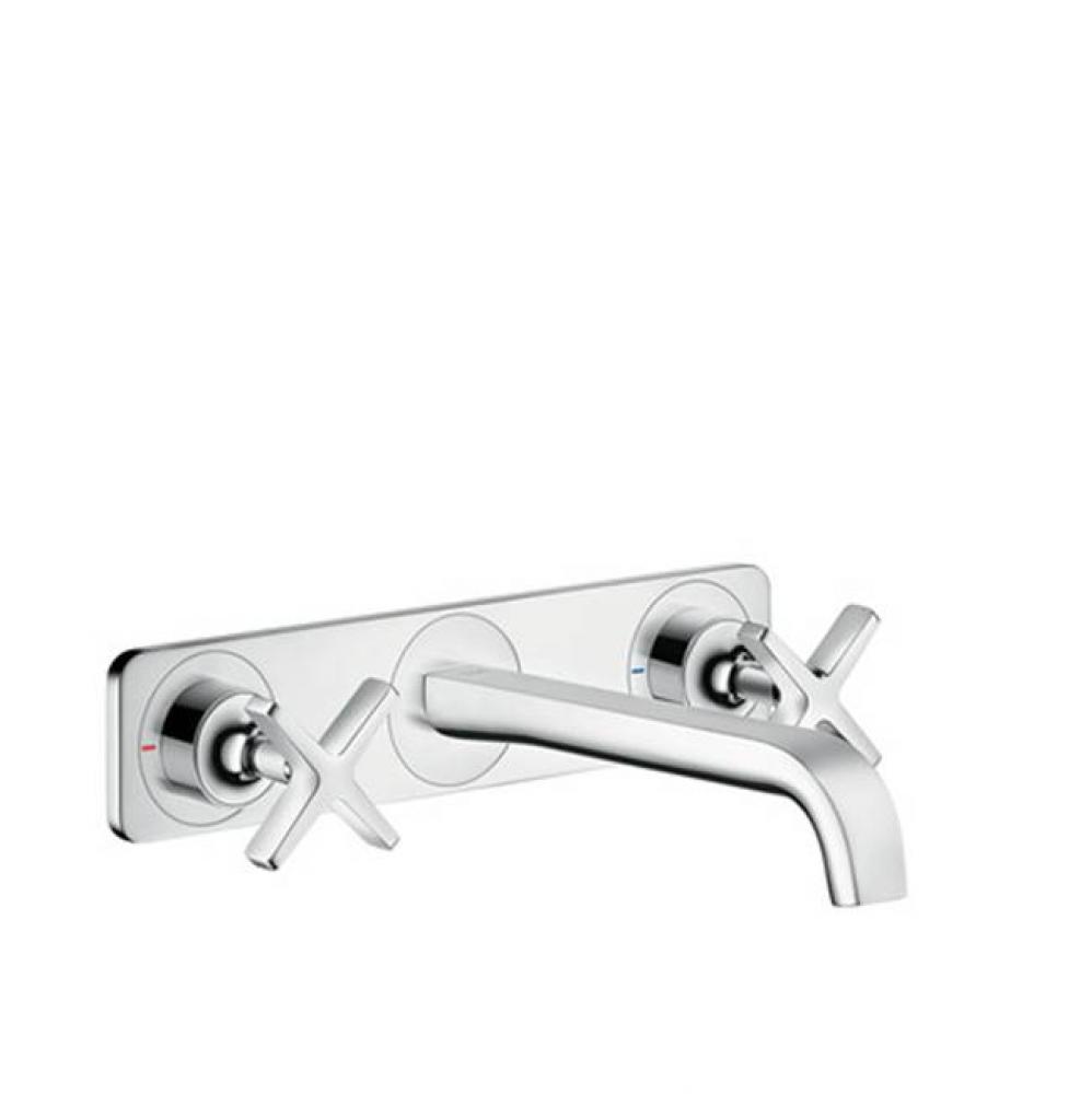 Citterio E Wall-Mounted Widespread Faucet Trim with Base Plate, 1.2 GPM in Chrome