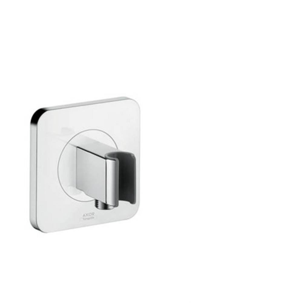 Citterio E Handshower Holder with Outlet 5'' x 5'' in Chrome