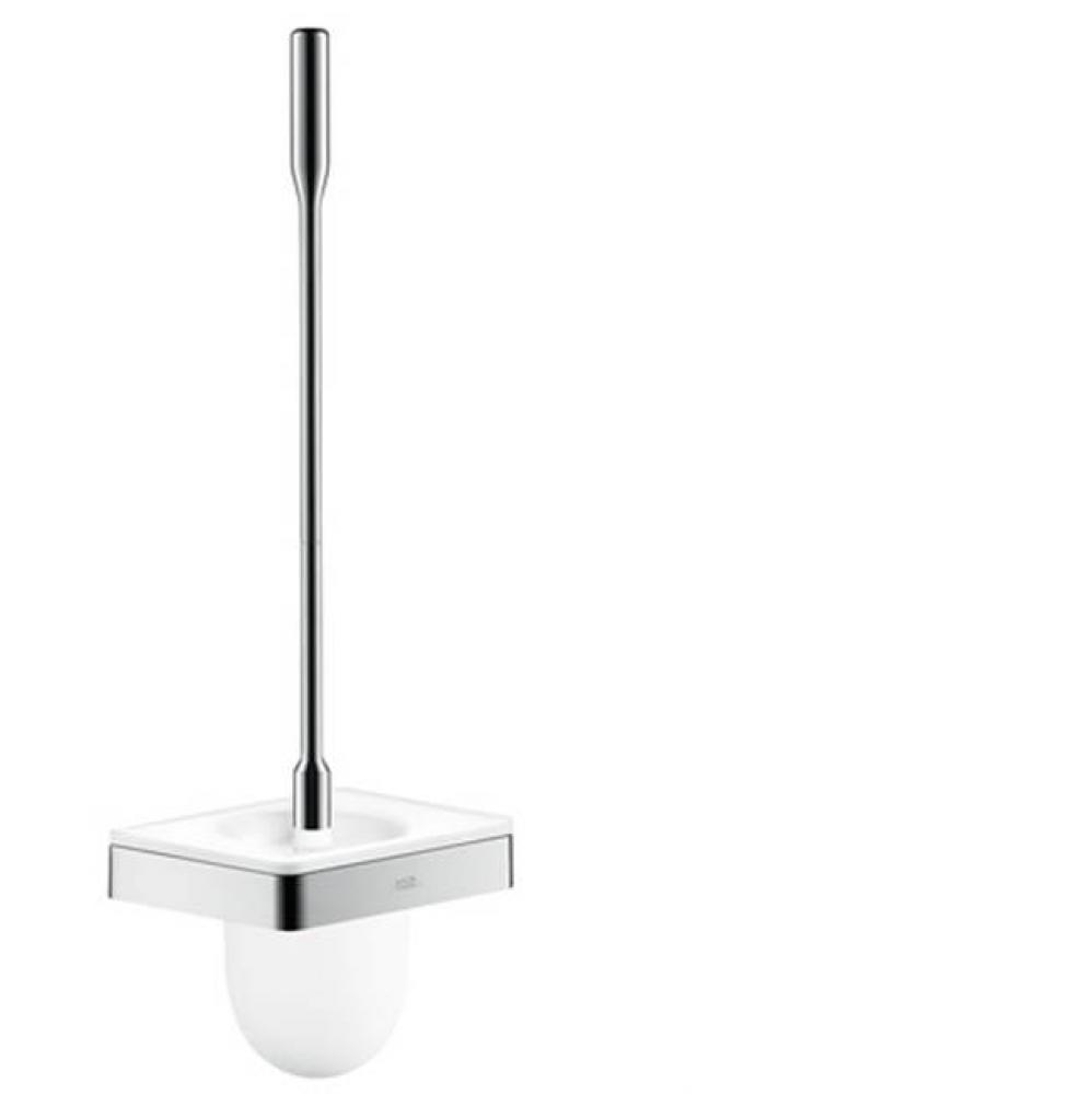 Universal Accessories Toilet Brush with Holder Wall-Mounted in Chrome