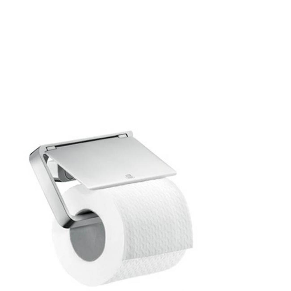 Universal SoftSquare Toilet Paper Holder with Cover in Chrome
