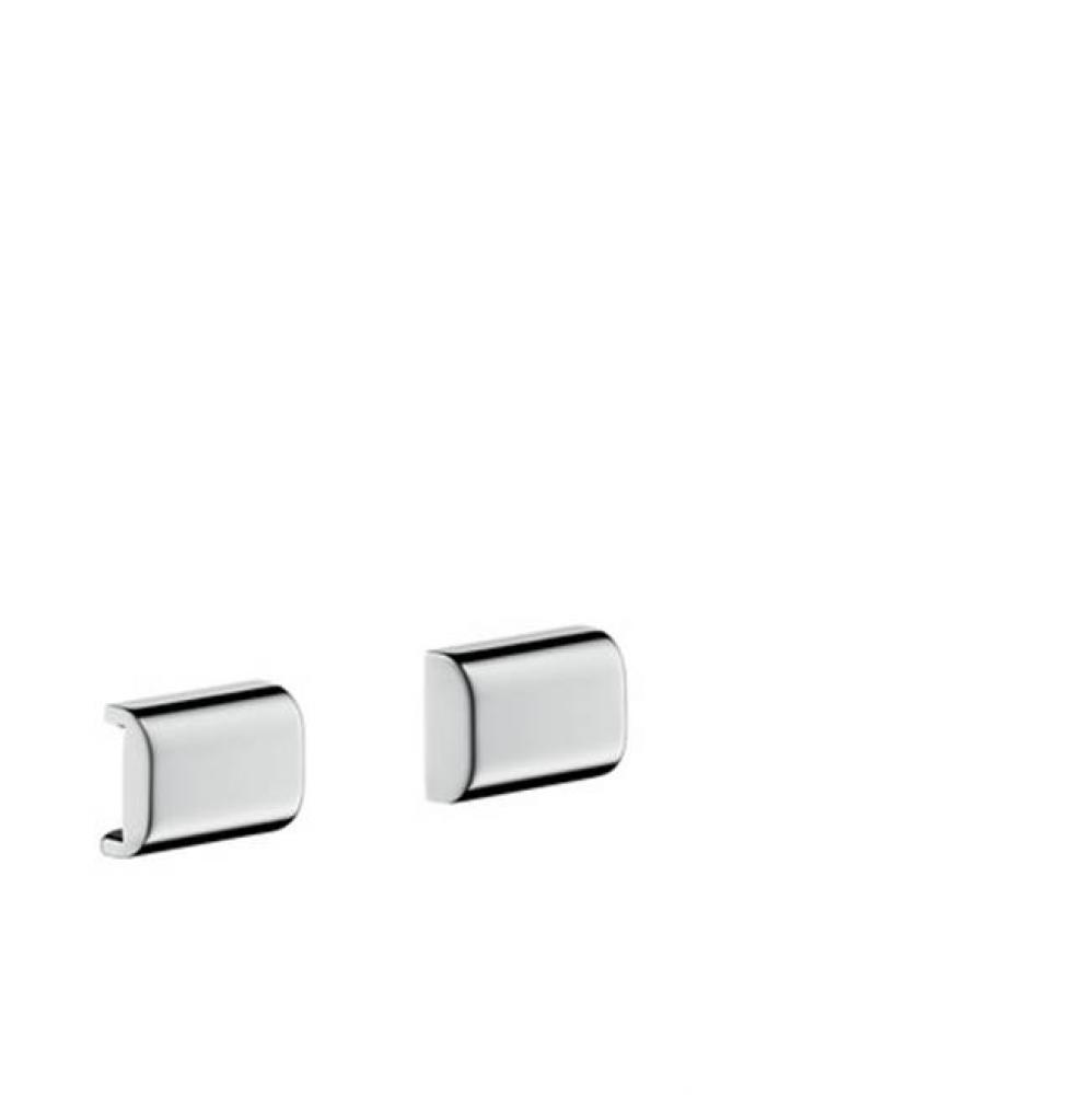 Universal SoftSquare Cover for Rail (2 Pieces) in Chrome