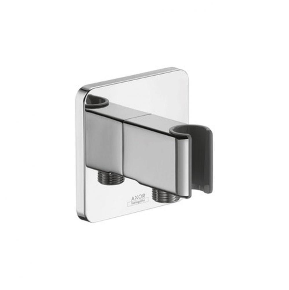 ShowerSolutions Handshower Holder with Outlet in Chrome