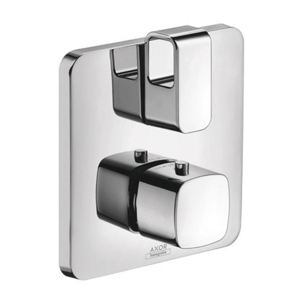 Urquiola Thermostatic Trim with Volume Control and Diverter in Chrome