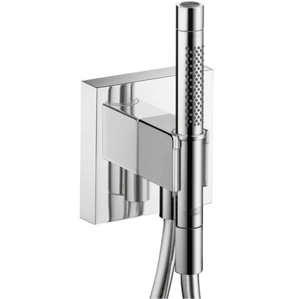 Starck Organic Handshower Holder with Outlet 5'' x 5'' with Handshower, 2.0 GP