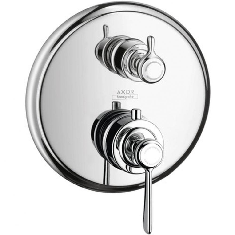 Montreux Thermostatic Trim with Volume Control in Chrome