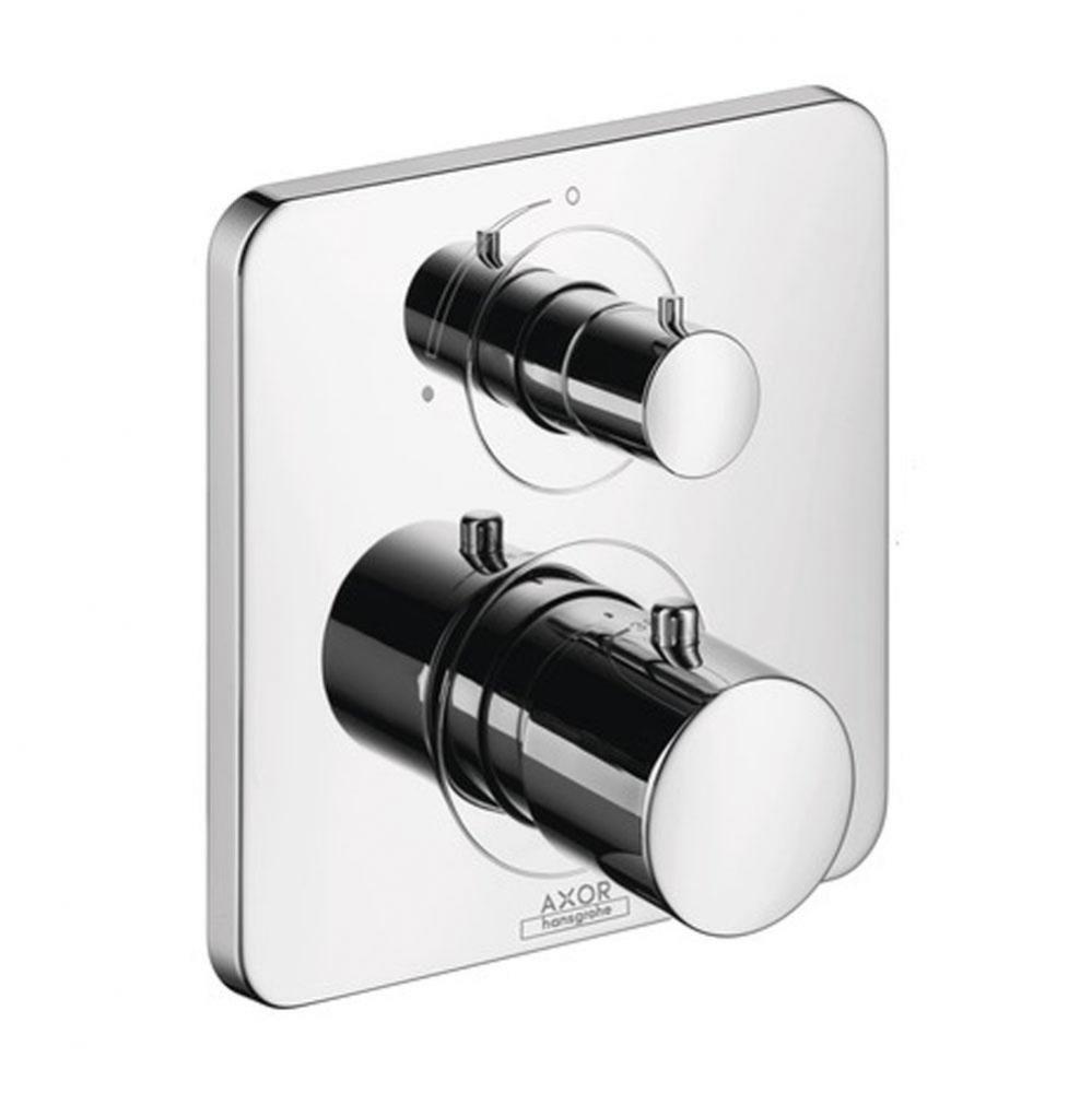 Citterio M Thermostatic Trim with Volume Control in Chrome