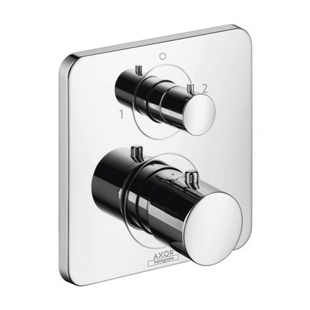 Citterio M Thermostatic Trim with Volume Control and Diverter in Chrome