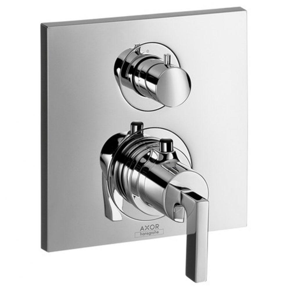Citterio Thermostatic Trim with Volume Control in Chrome