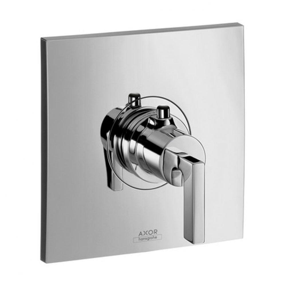 Citterio Thermostatic Trim with Lever Handle in Chrome