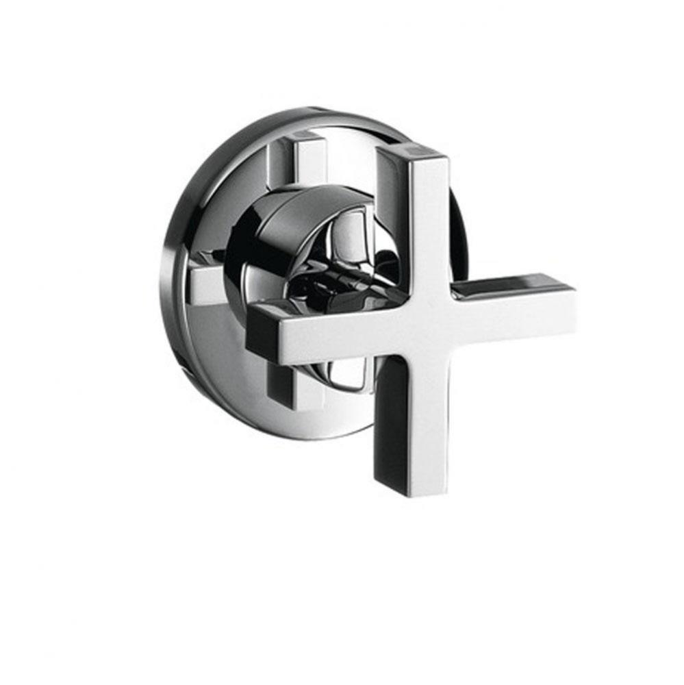 Citterio Volume Control Trim with Cross Handle in Chrome