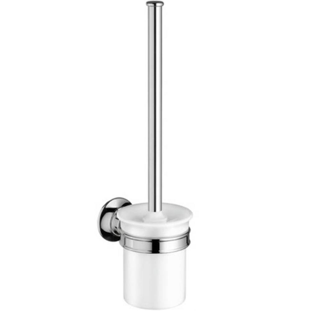 Montreux Toilet Brush with Holder, Wall-Mounted in Chrome