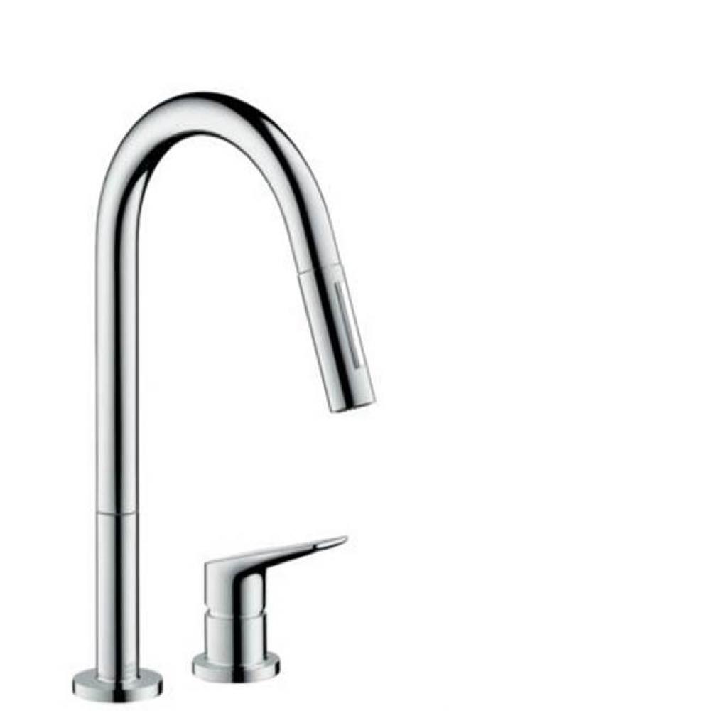 Citterio M 2-Hole Single-Handle Kitchen Faucet 2-Spray Pull-Down, 1.75 GPM in Chrome