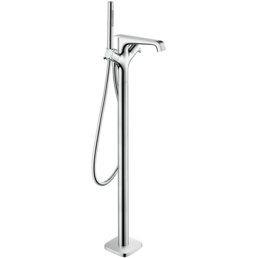 Citterio E Thermostatic Freestanding Tub Filler Trim with 1.75 GPM Handshower in Chrome