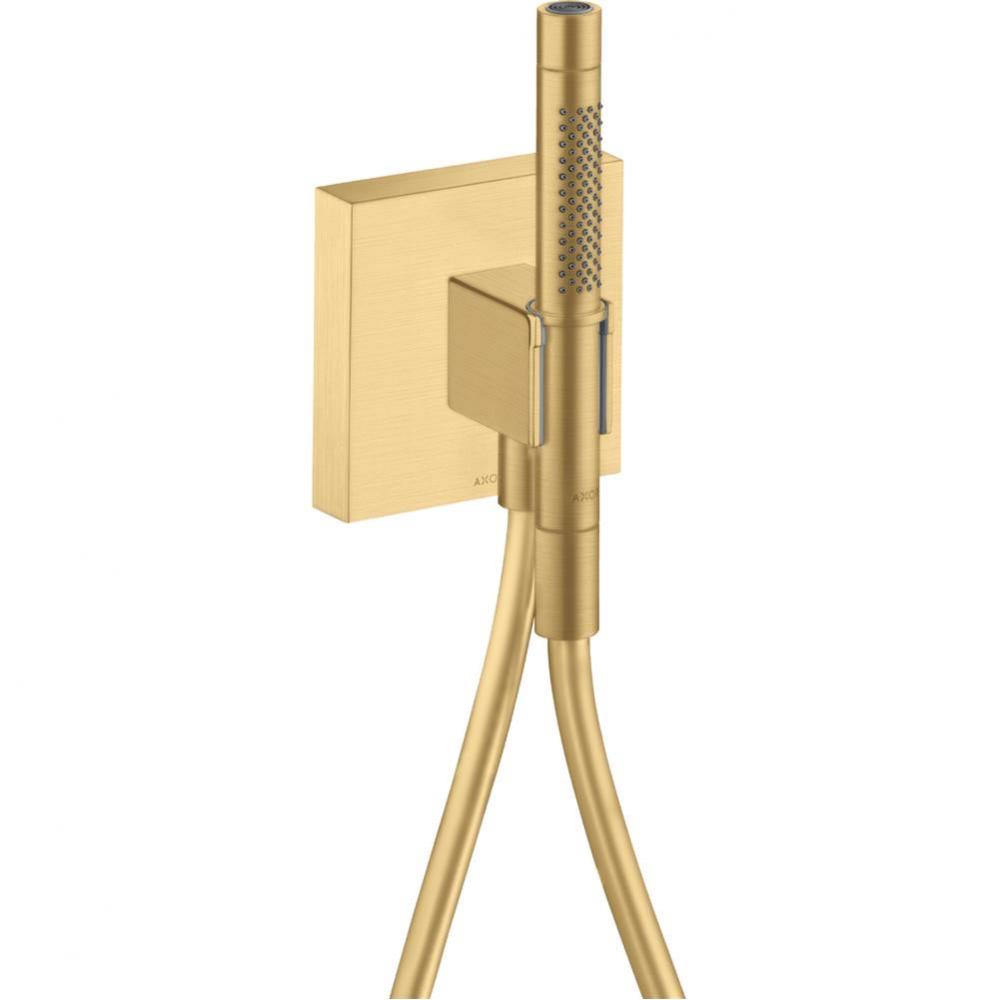 AXOR ShowerSolutions Handshower Holder with Outlet 5'' x 5'' with Handshower,