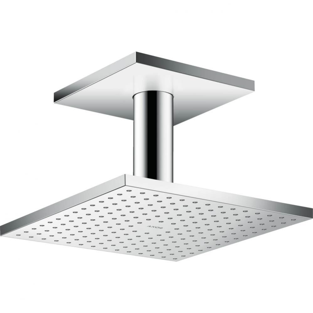 ShowerSolutions Showerhead 250 Square 2-Jet Ceiling Connection, 2.5 GPM in Chrome