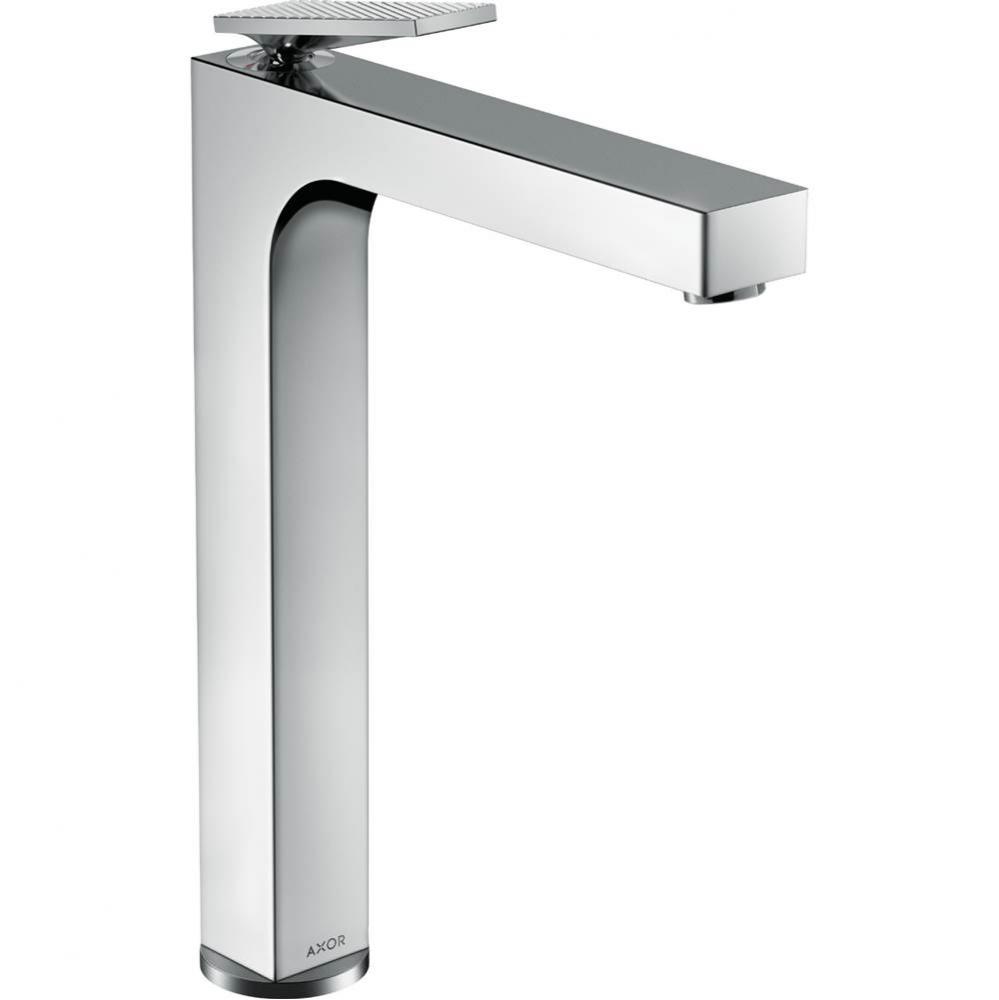Citterio Single-Hole Faucet 280 with Pop-Up Drain- Rhombic Cut, 1.2 GPM in Chrome