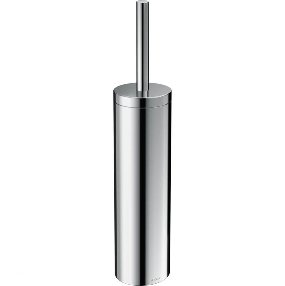 Universal Circular Toilet brush holder in Chrome