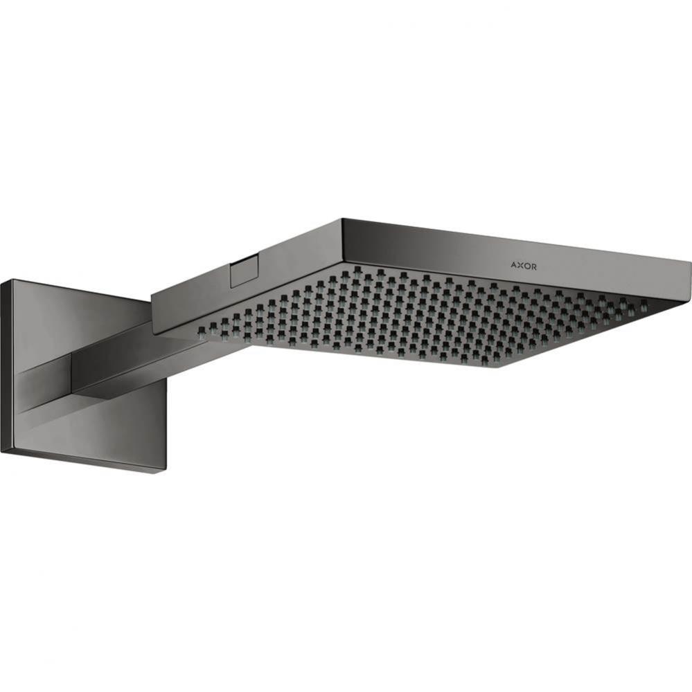 AXOR ShowerSolutions  Showerhead 240 1-Jet with Showerarm Trim, 2.5 GPM in Polished Black Chrome