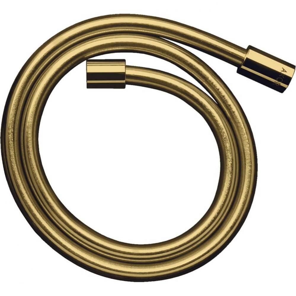 AXOR ShowerSolutions Techniflex Hose with Cylindrical Nut, 63'' in Polished Gold Optic