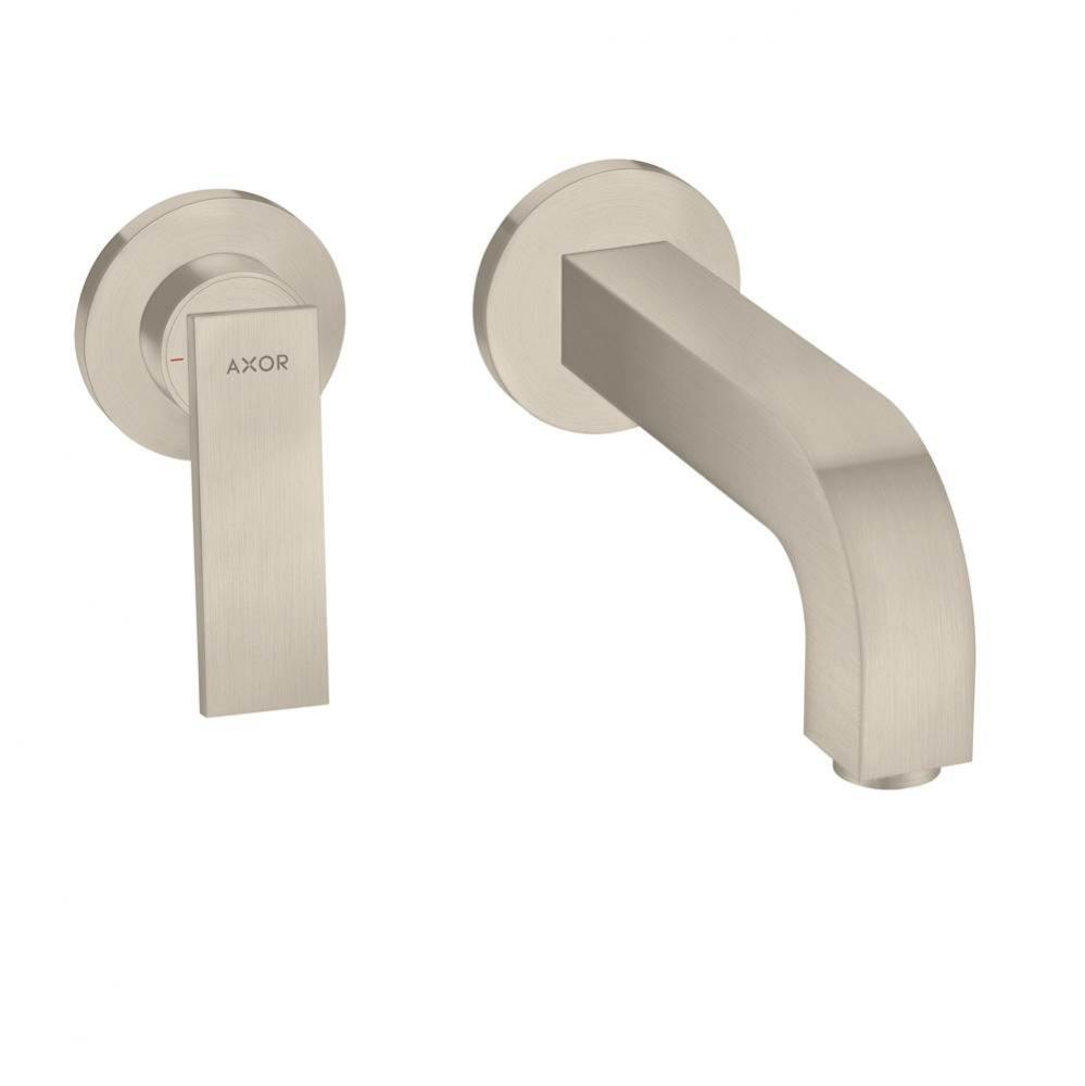 AXOR Citterio Wall-Mounted Single-Handle Faucet Trim, 1.2 GPM in Brushed Nickel