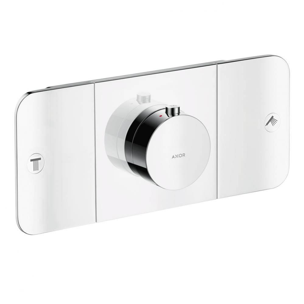 ONE Thermostatic Module Trim for 2 Functions in Chrome
