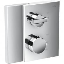 Axor 46750001 - Edge Thermostatic Trim with Volume Control in Chrome