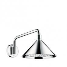 Axor 26021001 - Front Showerhead 240 2-Jet with Showerarm Trim, 2.5 GPM in Chrome