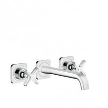Axor 36107001 - Citterio E Wall-Mounted Widespread Faucet Trim, 1.2 GPM in Chrome