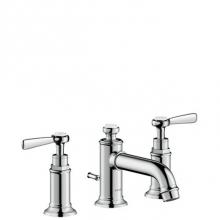 Axor 16535001 - Montreux Widespread Faucet 30 with Lever Handles and Pop-Up Drain, 1.2 GPM in Chrome