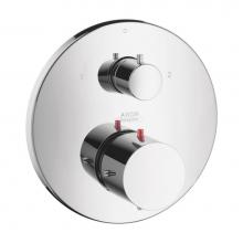 Axor 10720001 - Starck Thermostatic Trim with Volume Control and Diverter in Chrome