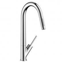 Axor 10821001 - Starck HighArc Kitchen Faucet 2-Spray Pull-Down, 1.75 GPM in Chrome