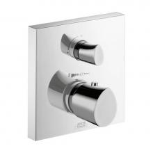 Axor 12716001 - Starck Organic Thermostatic Trim with Volume Control and Diverter in Chrome