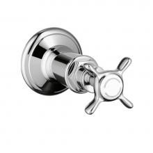 Axor 16873001 - Montreux Volume Control Trim with Cross Handle in Chrome