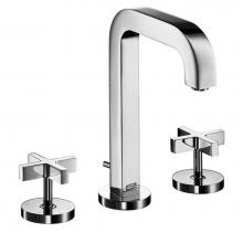 Axor 39133001 - Citterio Widespread Faucet 170 with Cross Handles and Pop-Up Drain, 1.2 GPM in Chrome