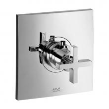 Axor 39716001 - Citterio Thermostatic Trim HighFlow with Cross Handle in Chrome