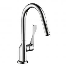 Axor 39836001 - Citterio Prep Kitchen Faucet 2-Spray Pull-Down, 1.75 GPM in Chrome