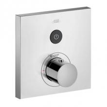 Axor 36714001 - ShowerSelect Thermostatic Trim Square for 1 Function in Chrome