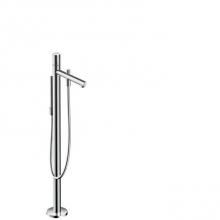 Axor 45416001 - Uno Freestanding Tub Filler Trim with Zero Handle and 1.75 GPM Handshower in Chrome