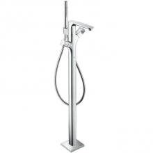 Axor 11423001 - Urquiola Thermostatic Freestanding Tub Filler Trim with 1.75 GPM Handshower in Chrome