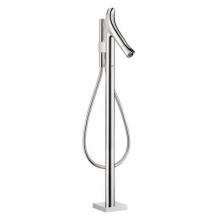 Axor 12018001 - Starck Organic Thermostatic Freestanding Tub Filler Trim with 1.75 GPM Handshower in Chrome