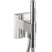 Axor 12627001 - ShowerSolutions Handshower Holder with Outlet 5'' x 5'' with Handshower, 1.75