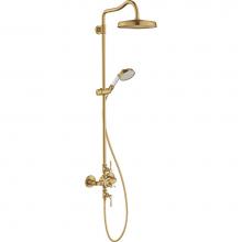 Axor 16574251 - AXOR Montreux Showerpipe 240 1-Jet, 1.8 GPM in Brushed Gold Optic