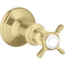 Axor 16873251 - AXOR Montreux Volume Control Trim with Cross Handle in Brushed Gold Optic