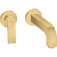 Axor 39121251 - AXOR Citterio Wall-Mounted Single-Handle Faucet Trim, 1.2 GPM in Brushed Gold Optic