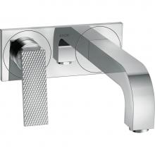 Axor 39171001 - Citterio Wall-Mounted Single-Handle Faucet Trim with Base Plate- Rhombic Cut, 1.2 GPM in Chrome