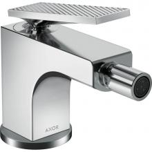 Axor 39201001 - Citterio Single-Hole Bidet Faucet with Pop-Up Drain- Rhombic Cut, 1.5 GPM in Chrome