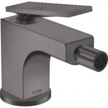 Axor 39201341 - Citterio Single-Hole Bidet Faucet with Pop-Up Drain- Rhombic Cut, 1.5 GPM in Brushed Black Chrome