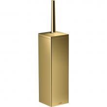 Axor 42655990 - AXOR Universal Rectangular  Toilet Brush Holder, Wall-Mounted in Polished Gold Optic