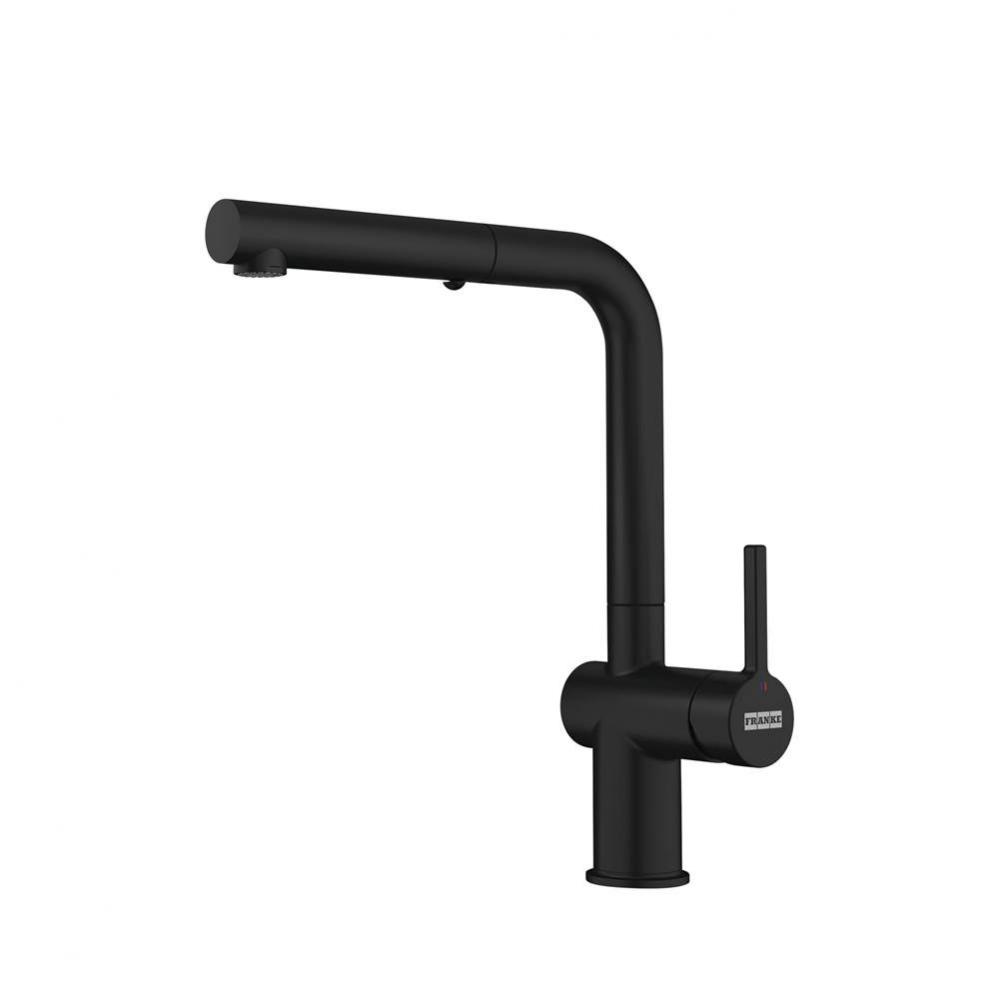 12.25-inch Contemporary Single Handle Pull-Out Faucet in Matte Black, ACT-PO-MBK