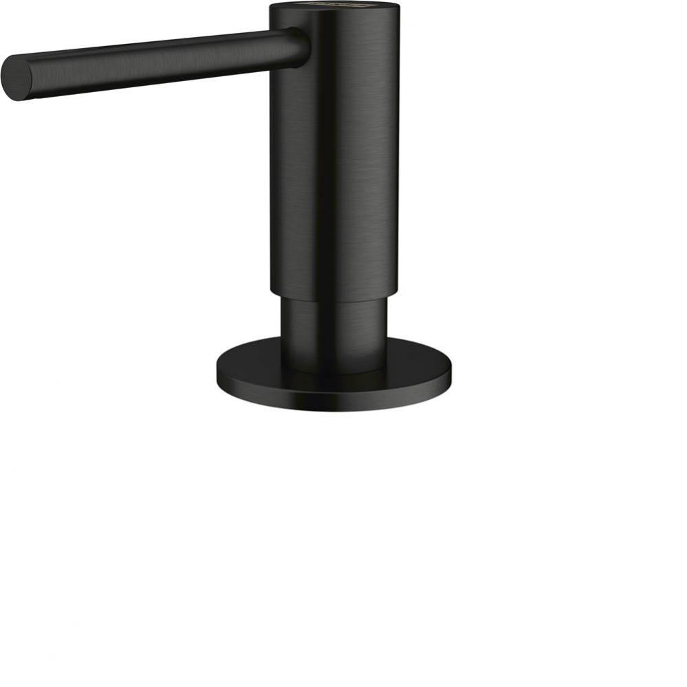 ATL-SD-IBK Atlas Series Single Hole Top Refill Soap Dispenser, Black Stainless Steel
